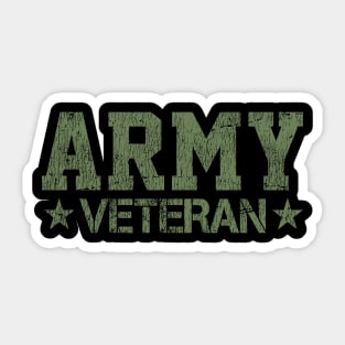 Vintage Army Veteran Sticker